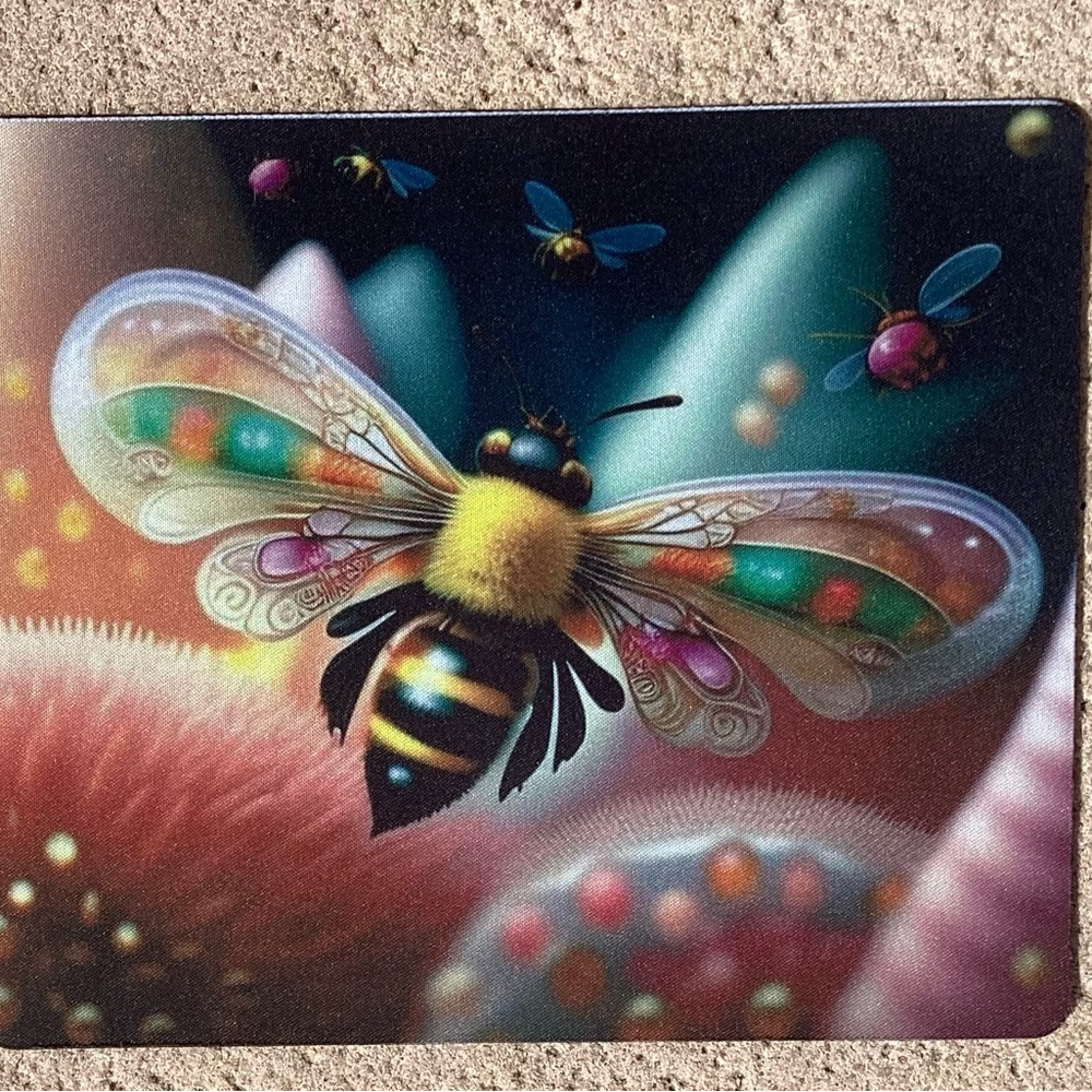 Vibrant  Bee Mouse Pad